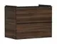 Hansgrohe-HG-Xelu-Q-Waschtischunterschrank-Nussbaum-Dunkel-780-475-mit-2-Schubkaesten-fuer-Waschtisch-Mattschwarz-54030670 gallery number 1
